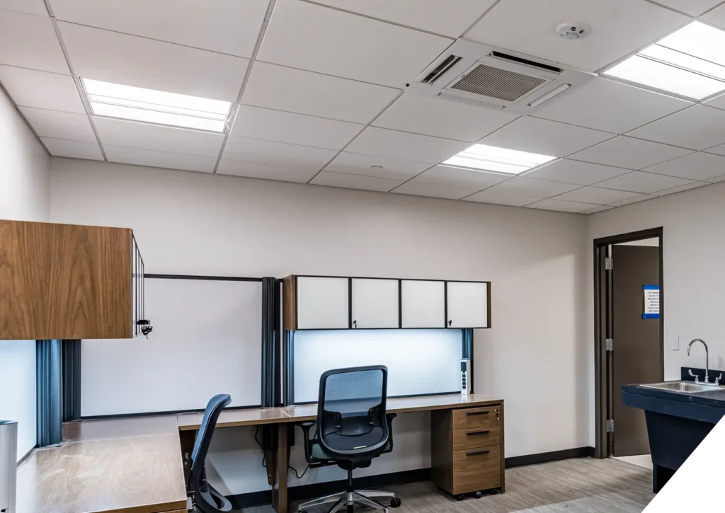Reliable Home Comfort modern office workspace – Commercial HVAC Services in Los Angeles.